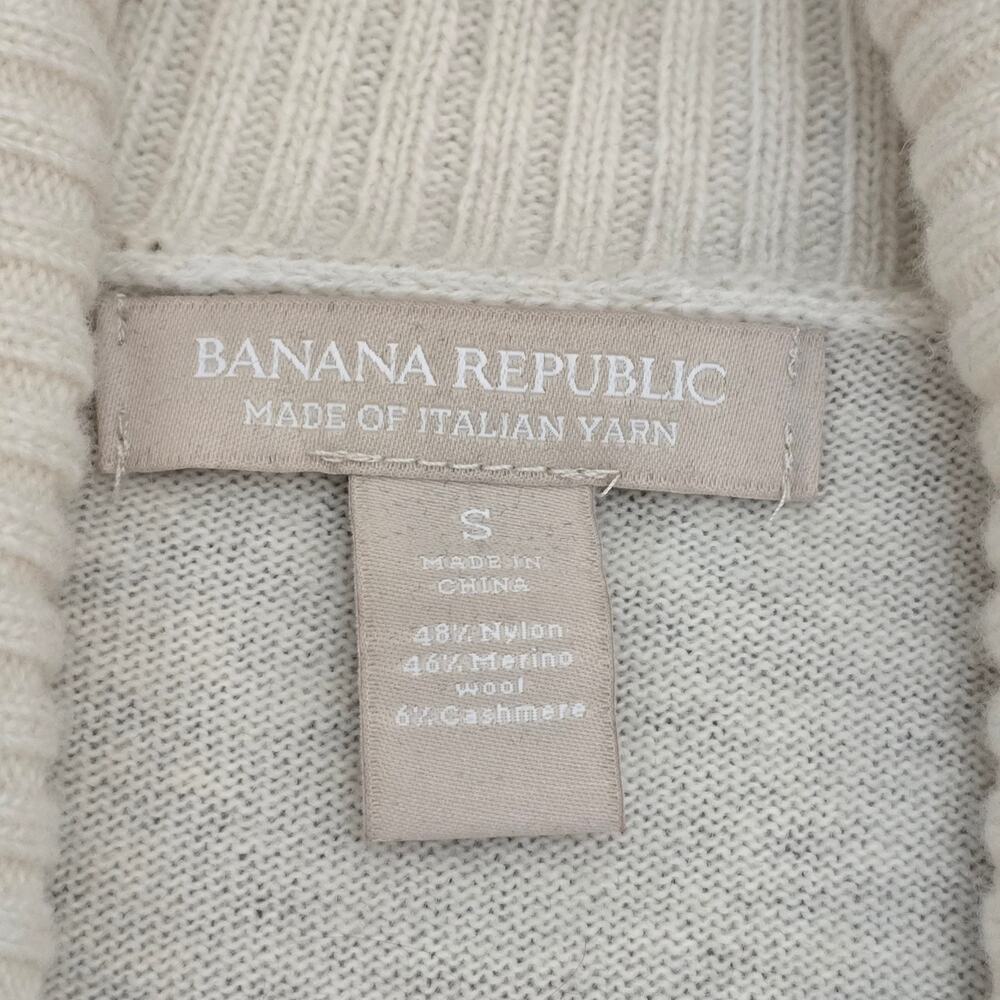 Women's Cream Wool Cashmere Shawl Collar Cardigan Sweater S Luxe Cozy Soft Girl - Picture 3 of 8